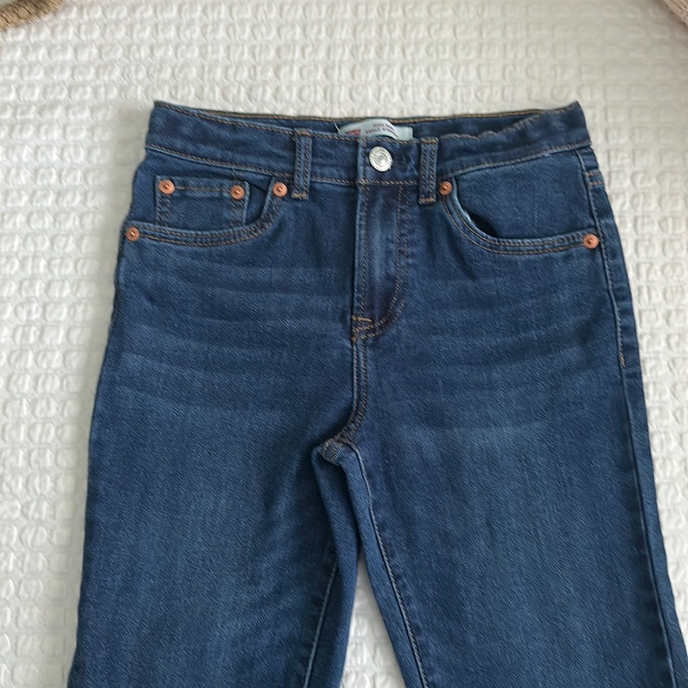 Girls Levi High rise Straight leg jean